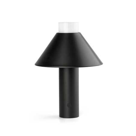 Lampe de table en aluminium à LED intégrée noir OURDON