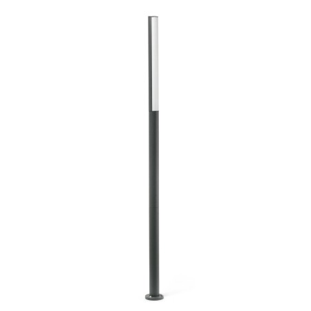 Lampe murale en aluminium à LED intégrée gris ROCHES
