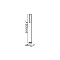 Lampe murale en acier E27 noir TOSTAT