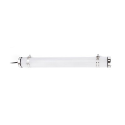 Lampe murale en acier à LED intégré chromé brillant ALLAMPS
