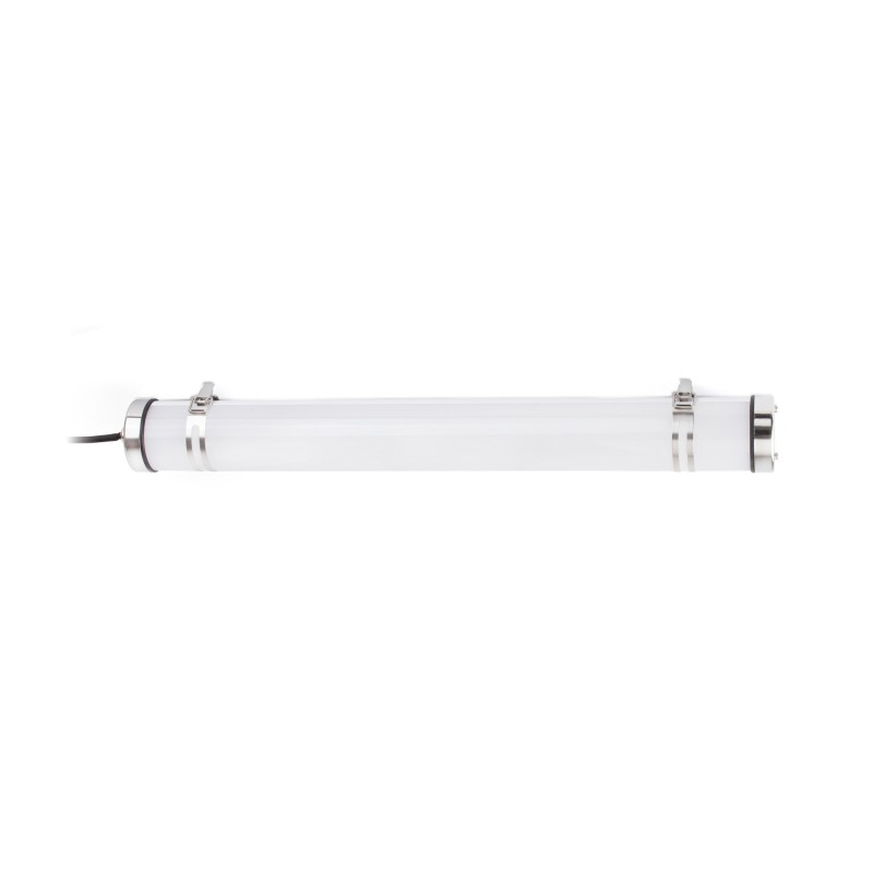 Lampe murale en acier à LED intégré chromé brillant ALLAMPS