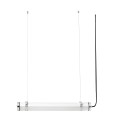 Lampe de plafond en acier à LED intégré chromé brillant ELANGE