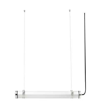 Lampe de plafond en acier à LED intégré chromé brillant ELANGE