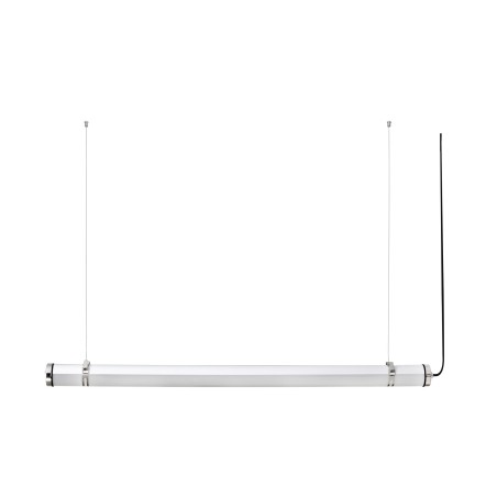 Lampe de plafond en acier à LED intégré chromé brillant ARGANCY