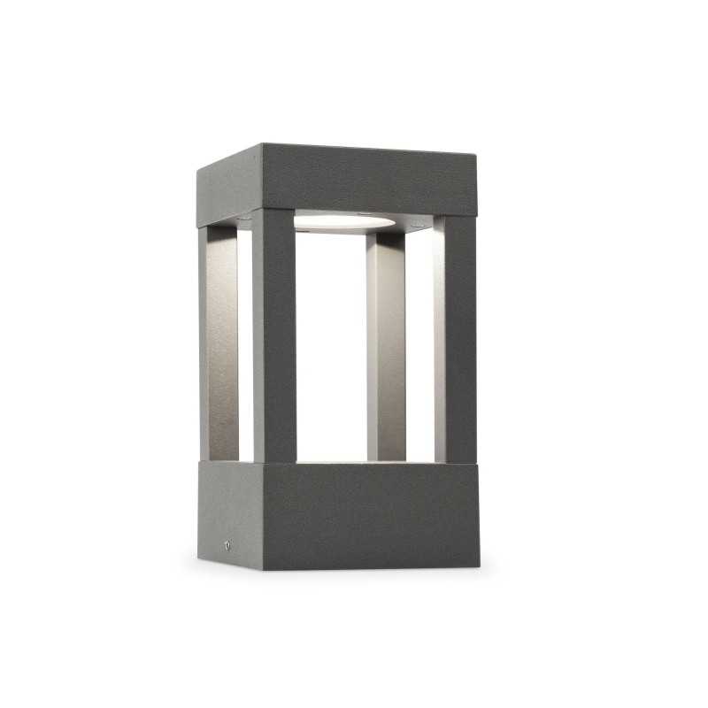 Lampe de mure en aluminium avec LED intégrée en gris, BOLOGNE