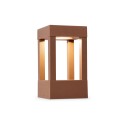 Lampe de mure en aluminium avec LED intégrée en marron, DAMOUZY