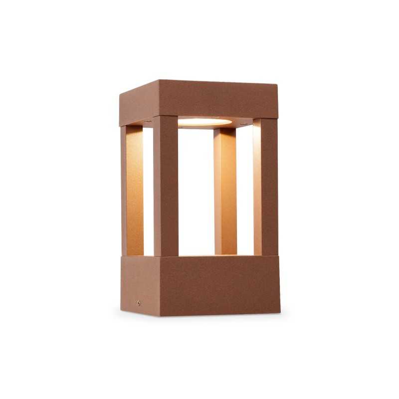 Lampe de mure en aluminium avec LED intégrée en marron, DAMOUZY