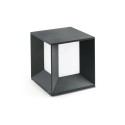 Lampe de mure en aluminium avec LED intégrée en gris, ROMILLY