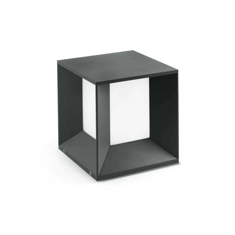 Lampe de mure en aluminium avec LED intégrée en gris, ROMILLY