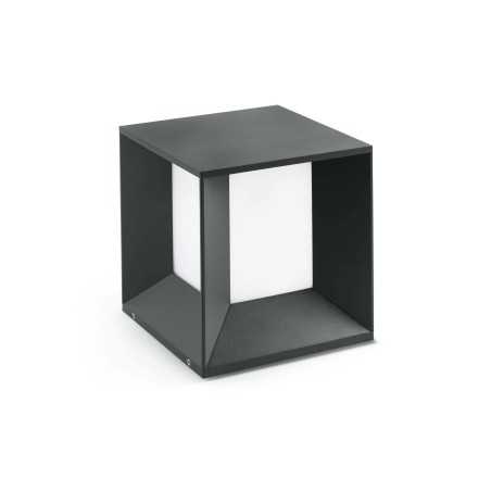 Lampe de mure en aluminium avec LED intégrée en gris, ROMILLY