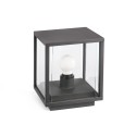 Lampe de mure en aluminium avec douille E27 en gris, BISLEE