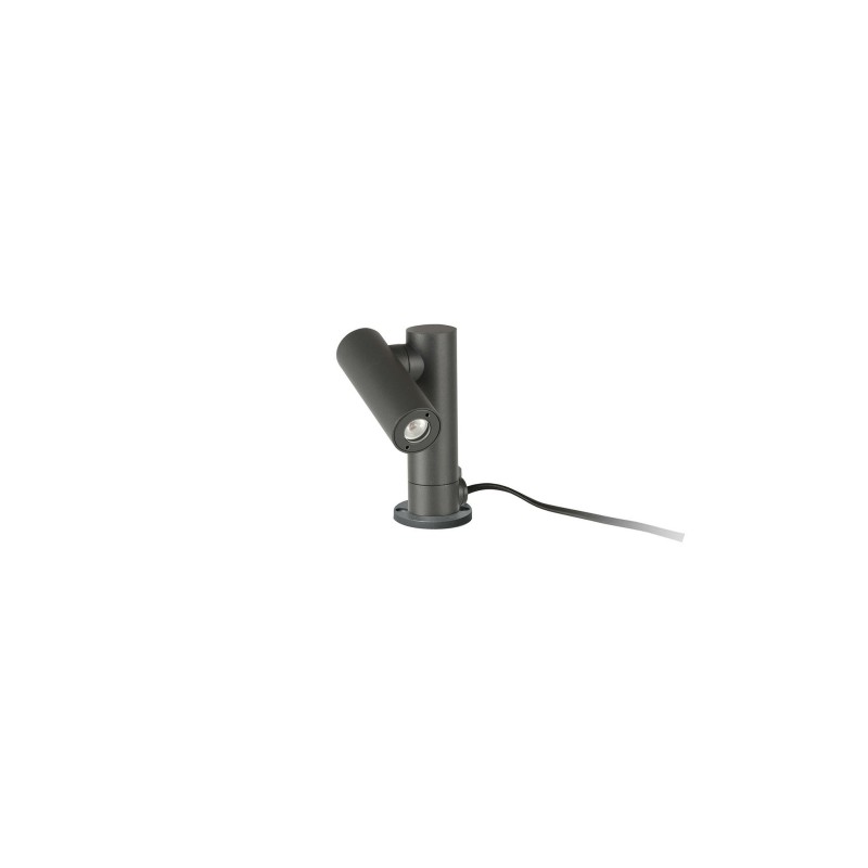Lampe de mure en aluminium avec LED intégrée en gris MEDAVY