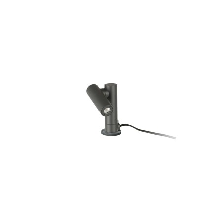 Lampe de mure en aluminium avec LED intégrée en gris MEDAVY