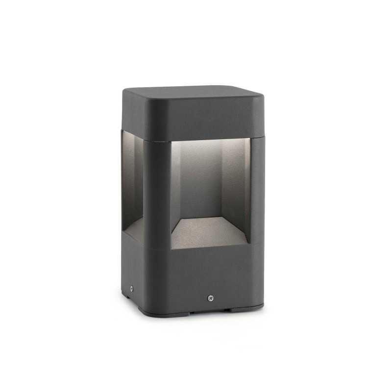 Lampe de mure en aluminium avec LED intégrée en gris, HEMING