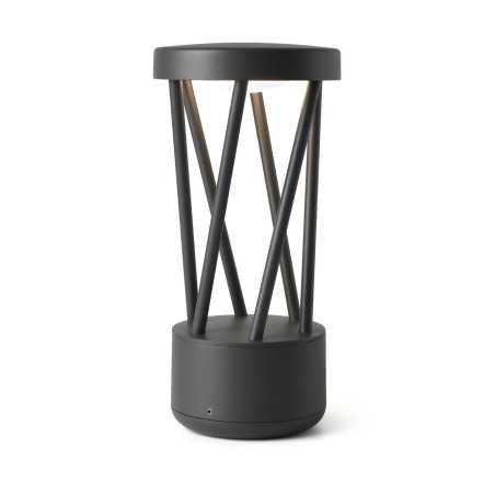 Lampe de mure en aluminium avec LED intégrée en gris, MOURIES