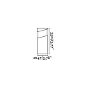 Lampe de mur en ciment E27 ciment NEUMER