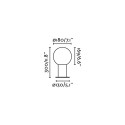 Lampe de mur en aluminium E27 gris BALADY