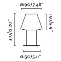 Lampe de mur en aluminium E27 gris BAUDAS