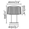 Lampe de mur en aluminium E27 gris LE BOST