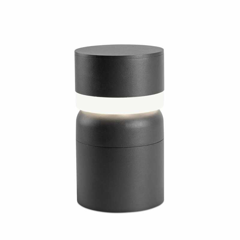 Lampe murale en aluminium à LED intégrée gris MONCLAR