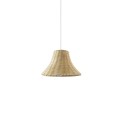 VERVY suspension simple osier E27 LED couleur bois