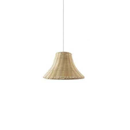 VERVY suspension simple osier E27 LED couleur bois