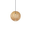 VITRY rotin E27 LED suspension simple couleur bois