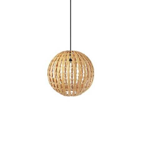 VITRY rotin E27 LED suspension simple couleur bois