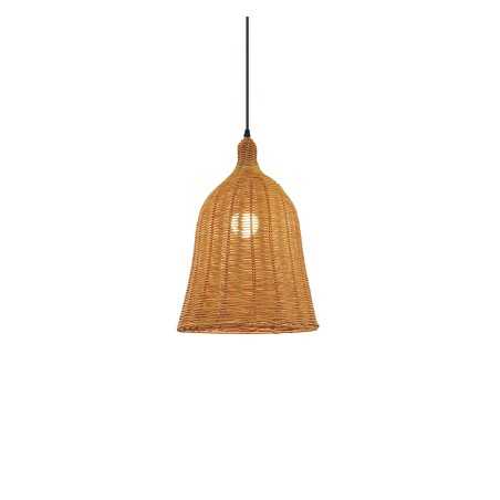 VIGUE suspension simple osier E27 LED colorée
