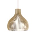 NUITS suspension LED E27 simple en bois