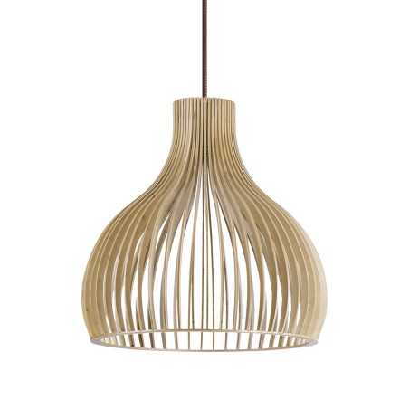NUITS suspension LED E27 simple en bois