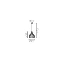 NUITS suspension LED E27 simple en bois