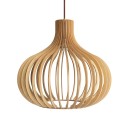 Suspension simple PASTINA en bois E27 LED couleur bois