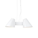 Suspension multiple FLAGY aluminium E27 LED couleur blanc