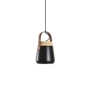 Suspension simple LED colorée E27 en aluminium ISLOU