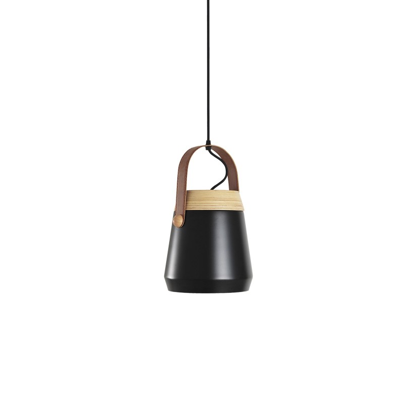 Suspension simple LED colorée E27 en aluminium ISLOU