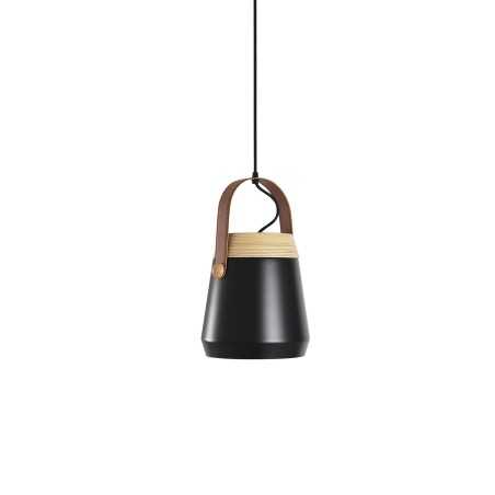 Suspension simple LED colorée E27 en aluminium ISLOU