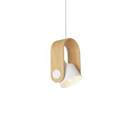 GLAND suspension simple en bois E27 LED couleurs