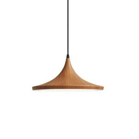VITRE suspension simple aluminium E27 LED couleur bois