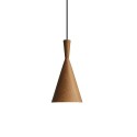 Suspension simple IMBRY aluminium E27 LED couleur bois