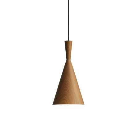 Suspension simple IMBRY aluminium E27 LED couleur bois