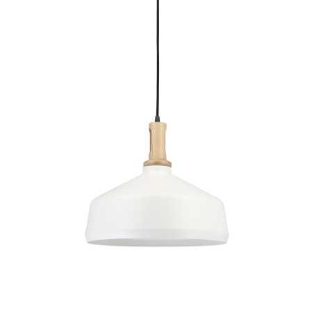 MIERY suspension simple en bois E27 LED couleur blanc