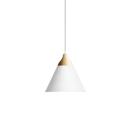 Suspension simple SOUIL bois E27 LED couleur blanc