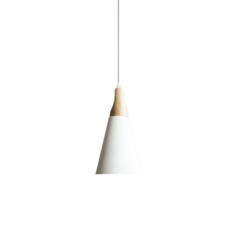BAUDE suspension simple en aluminium E27 LED couleur blanc