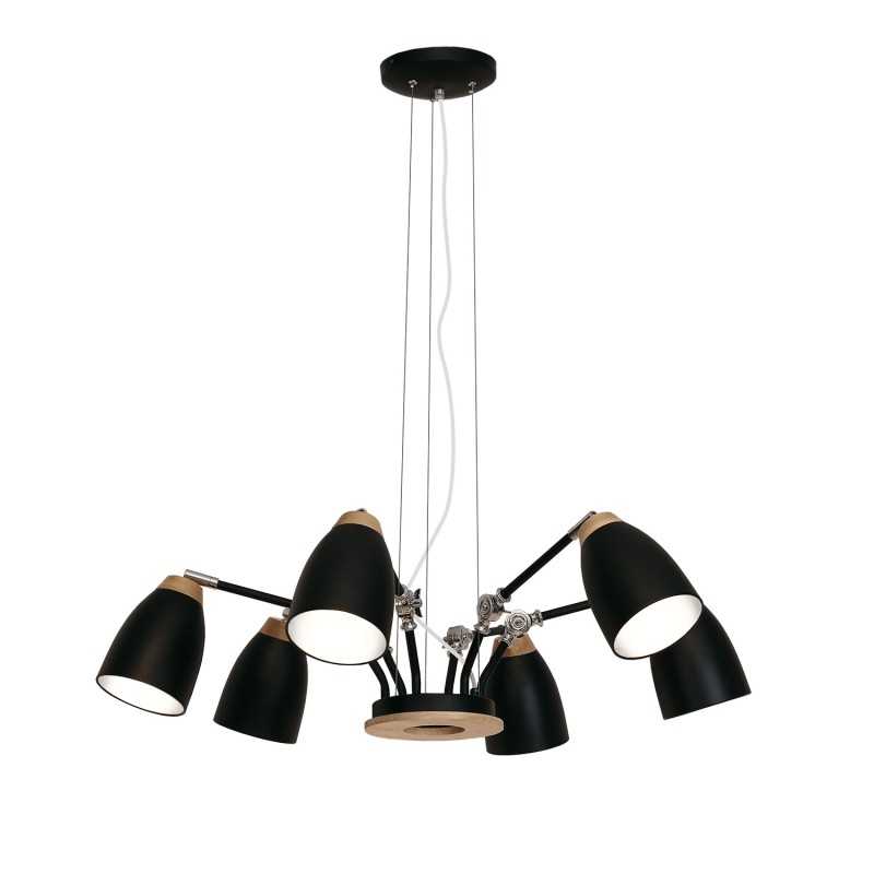 Suspension multiple NICOT bois E27 LED