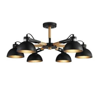 MAYOU suspension multiple bois E27 LED couleur noir