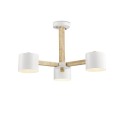 Suspension multiple CORRU bois E27 LED couleur blanc