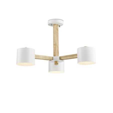 Suspension multiple CORRU bois E27 LED couleur blanc