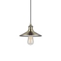 ONEIX suspension simple métal E27 LED couleur bronze brossé