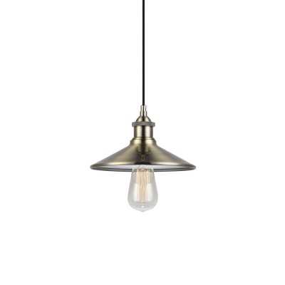 ONEIX suspension simple métal E27 LED couleur bronze brossé